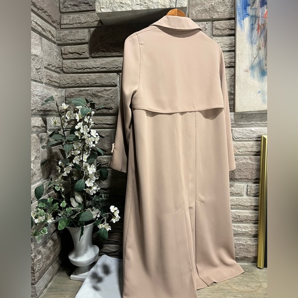 Utex beige full-length trench coat with soft lining. Size 10 - Picture 4 of 5